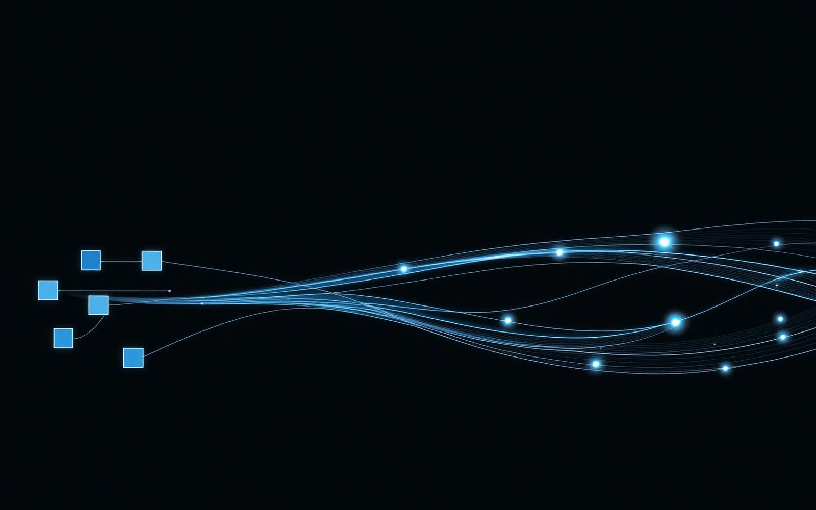 Diagram: specialised tools converging through an orchestration layer into a unified customer journey