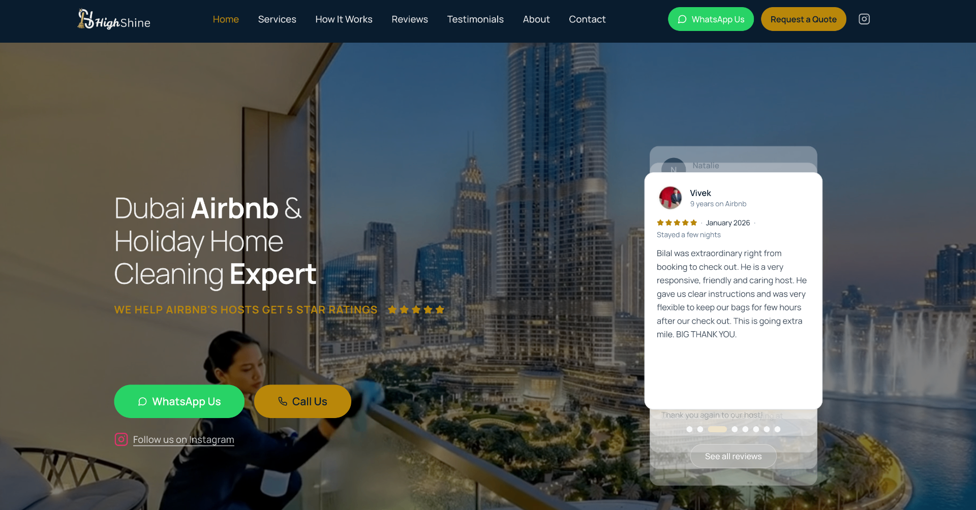 Highshine website