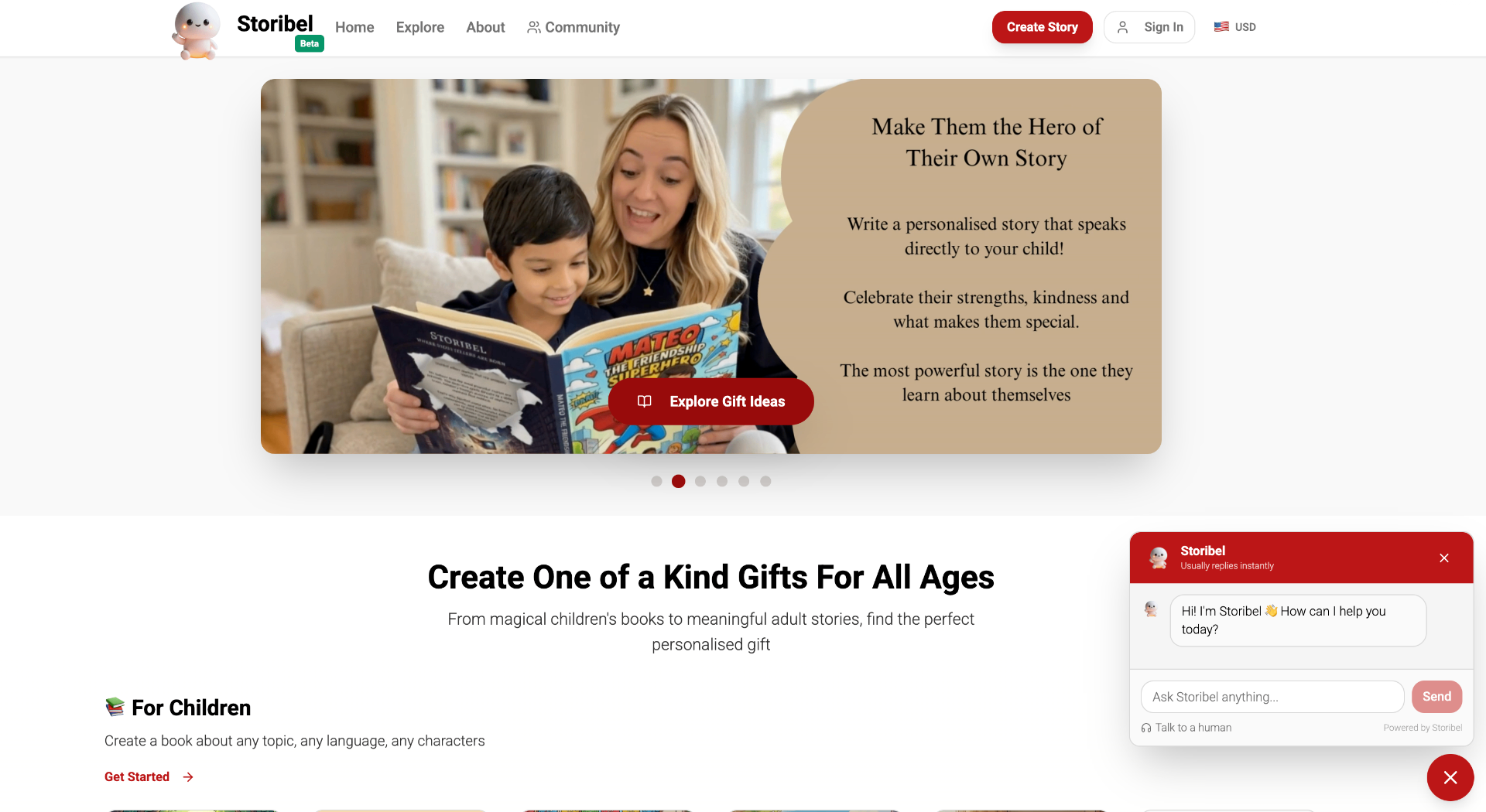 Storibel website